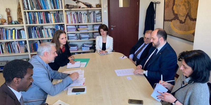 ՀՀ կրթության, գիտության, մշակույթի եվ սպորտի նախարար Արայիկ Հարությունյանի հանդիպումը ՅՈՒՆԵՍԿՕ-ի բարձրաստիճան պաշտոնյաների հետ