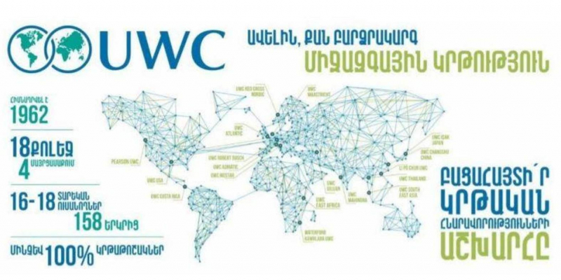 Արցախի դիմորդների համար երկարաձգվել է UWC միջազգային դպրոցներում հայտադիմումների ընդունման ժամկետը
