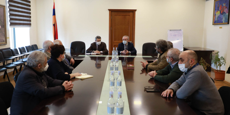 RA ESCS Minister Vahram Dumanyan receives composers