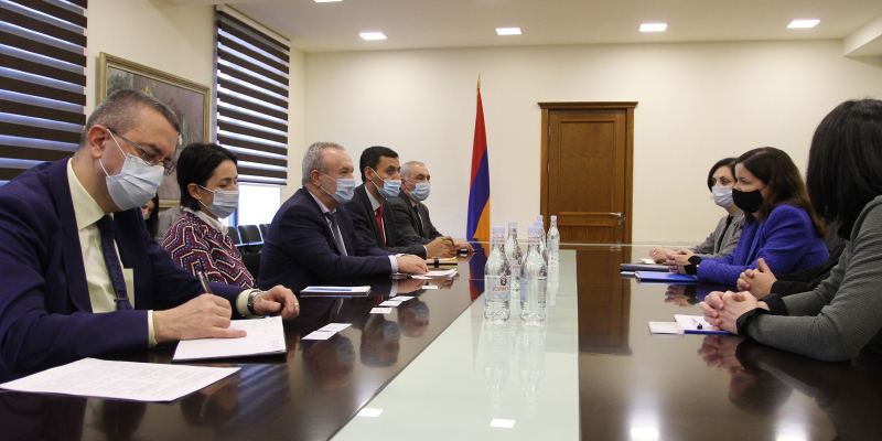 Issues of advancing the partnership between the MoESCS and the UN Children’s Fund Armenia are discussed