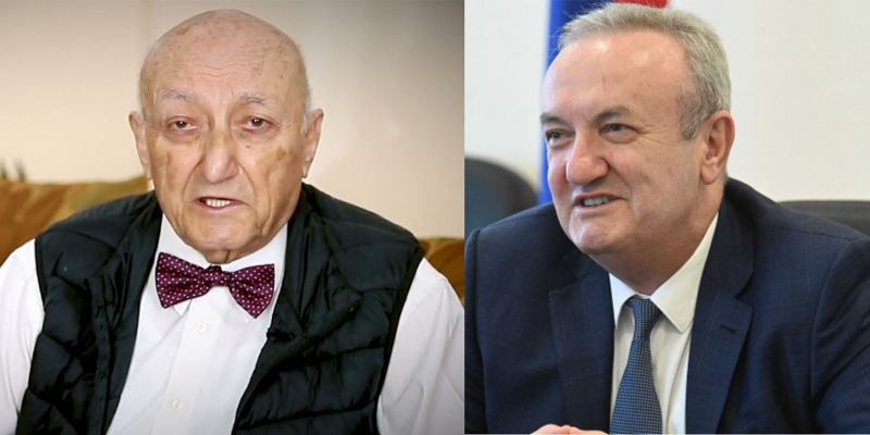 ԿԳՄՍ նախարար Վահրամ Դումանյանը տարեդարձի առթիվ շնորհավորել է ԽՍՀՄ ժողովրդական արտիստ Հովհաննես Չեքիջյանին