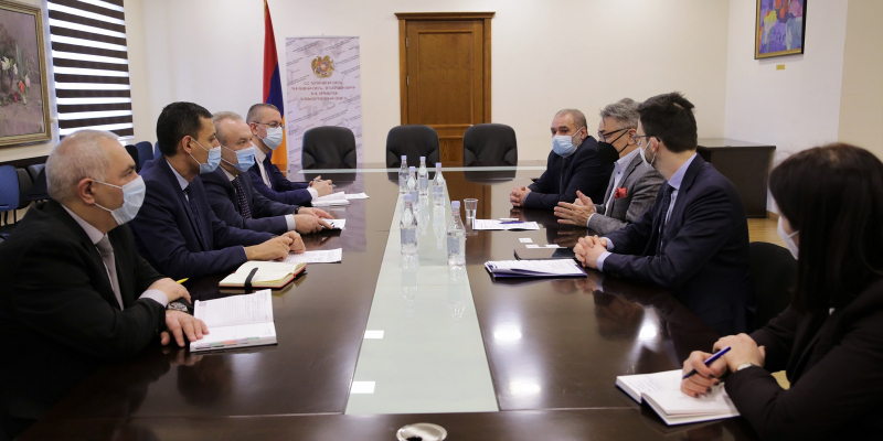 Minister Vahram Dumanyan receives the representatives of the Konrad Adenauer Foundation