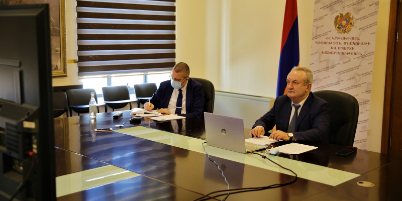 Վահրամ Դումանյանը տեսակապի միջոցով զրուցել է ԻԻՀ գիտության, հետազոտությունների և տեխնոլոգիաների նախարարի հետ