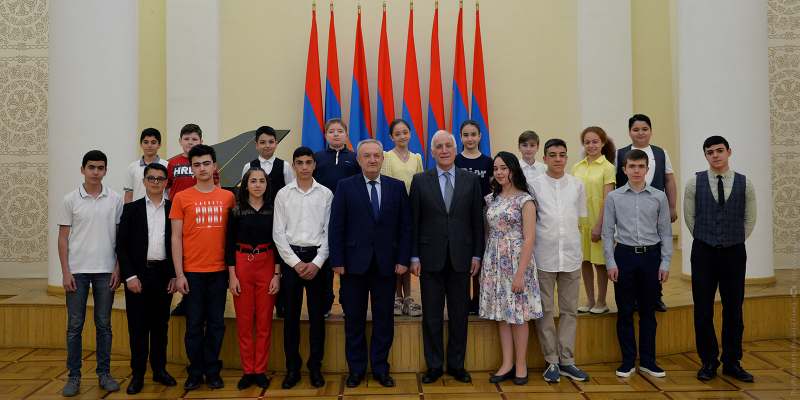 ՀՀ ԿԳՄՍ նախարար Վահրամ Դումանյանը մասնակցել է նախագահական նստավայրում տեղի ունեցած հունիսմեկյան միջոցառմանը