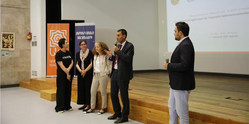 Arthur Martirosyan participates in “Transforming Education” national youth consultation