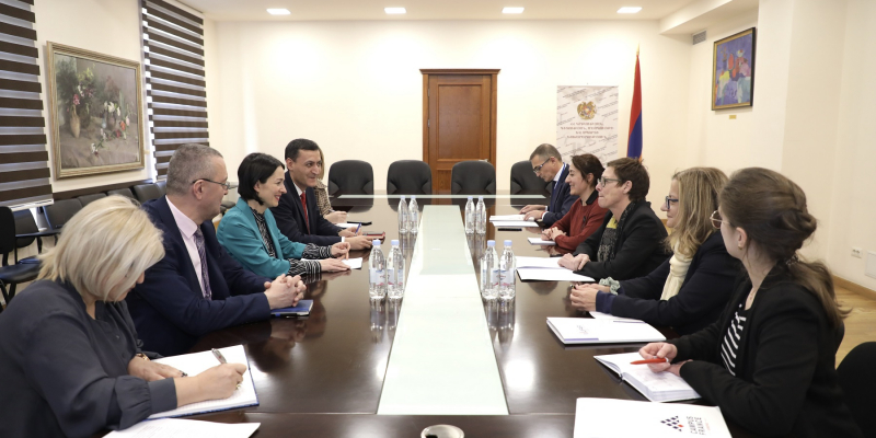 Zhanna Andreasyan receives the Ambassador of France to Armenia