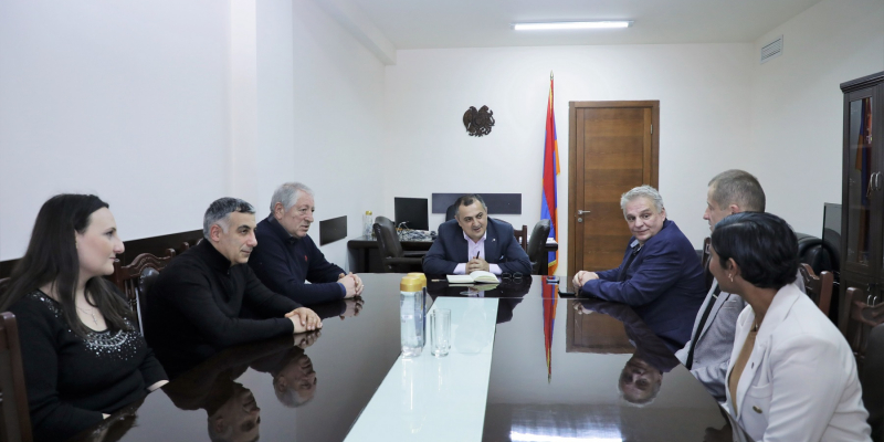 Karen Giloyan receives the representatives of the European Boxing Confederation (EUBC)