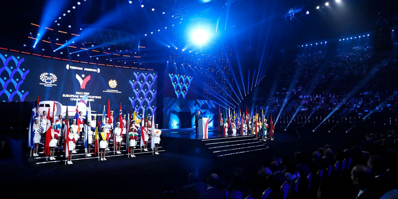The European Weightlifting Championship was launched with an official opening ceremony in Yerevan