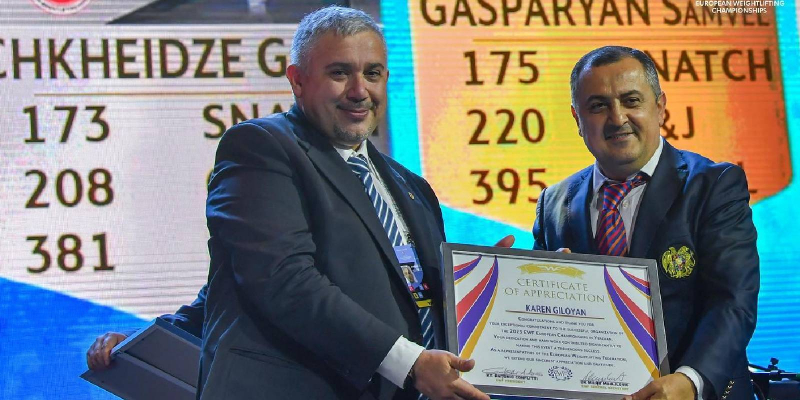 “I expected a good championship, but I didn't expect it to be this good” - President of the European Weightlifting Federation Antonio Conflitti