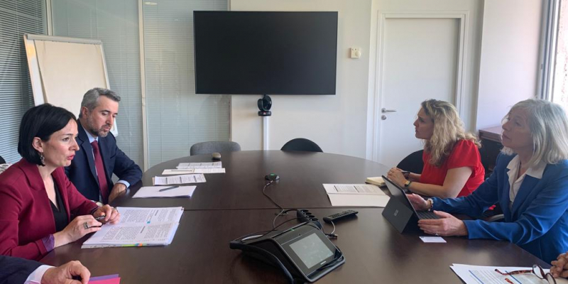 Zhanna Andreasyan has a meeting with UNESCO Assistant Directors-General for Culture and Education