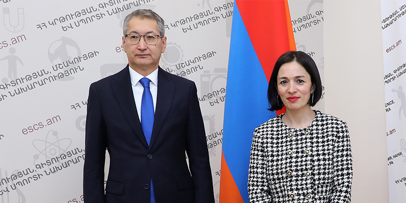 ԿԳՄՍ նախարարն ընդունել է Ղազախստանի արտակարգ և լիազոր դեսպանին