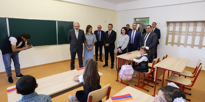 Visits to several newly constructed schools in the Republic.