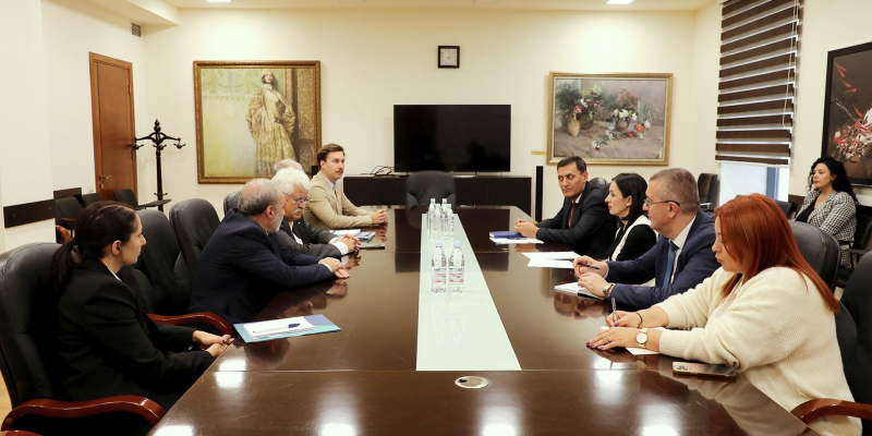 Zhanna Andreasyan receives the representatives of “Konrad Adenauer” Foundation