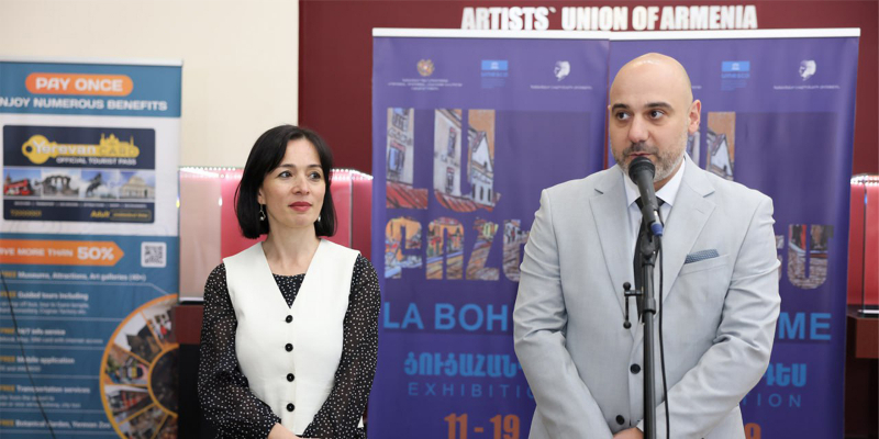 100 հայ նկարչի 100 ստեղծագործություն` նվիրված Շառլ Ազնավուրի «La Bohème» երգին. բացվել է ցուցահանդես