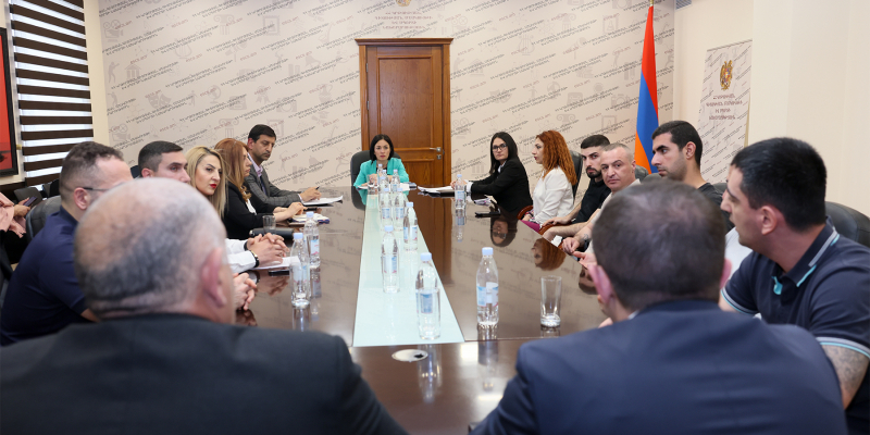 Minister Zhanna Andreasyan meets with fitness industry representatives