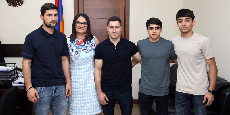 ԿԳՄՍ նախարարի տեղակալ Հասմիկ Ավագյանն ընդունել է մարմնամարզության Եվրոպայի առաջնության մեդալակիրներին
