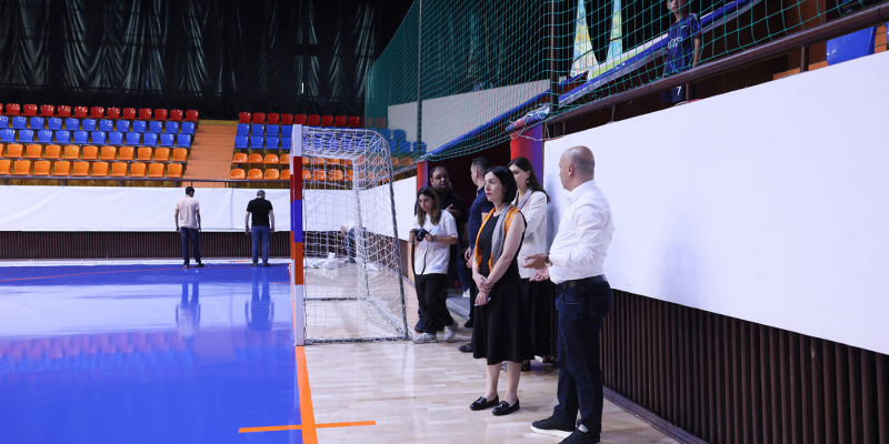 ԿԳՄՍ նախարարն այցելել է «Միկա» մարզահամալիր