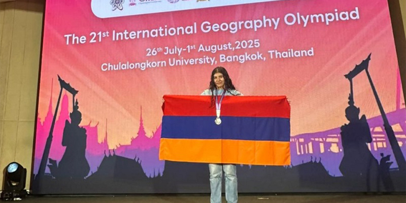 Արծաթե մեդալ «Աշխարհագրություն» առարկայի 21-րդ միջազգային օլիմպիադայից