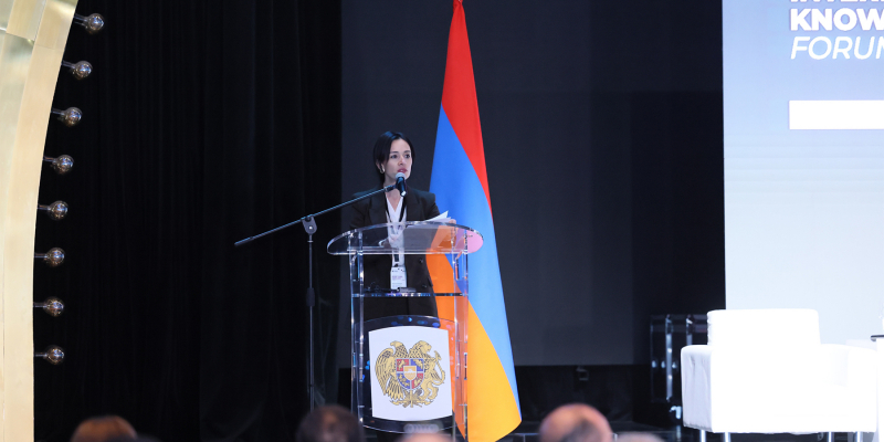 ԿԳՄՍ նախարար Ժաննա Անդրեասյանի ելույթը «Ակադեմիական քաղաք Հայաստան. գիտելիքի միջազգային ֆորումի» շրջանակում