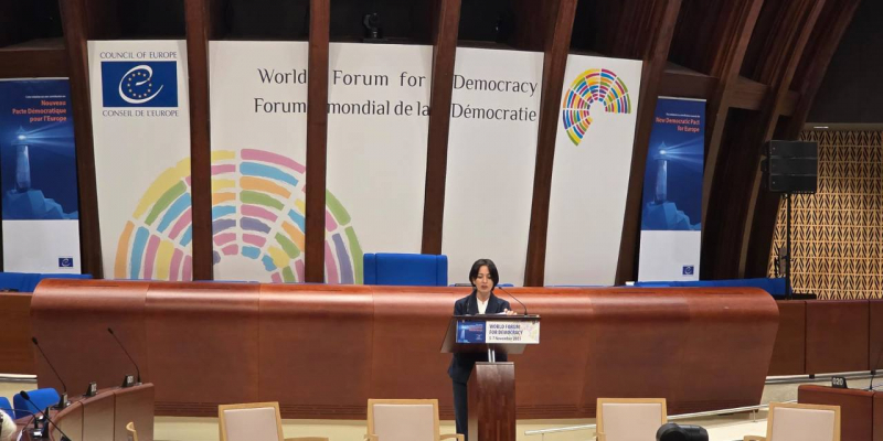 Minister of Education, Science, Culture and Sports Zhanna Andreasyan’s speech at the World Forum for Democracy