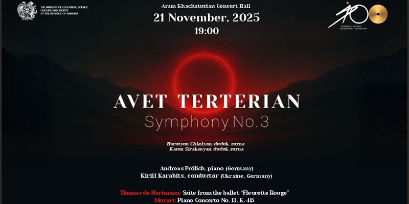 Ավետ Տերտերյանի երաժշտությունը կհնչի Կիրիլ Կարաբիցի ղեկավարությամբ