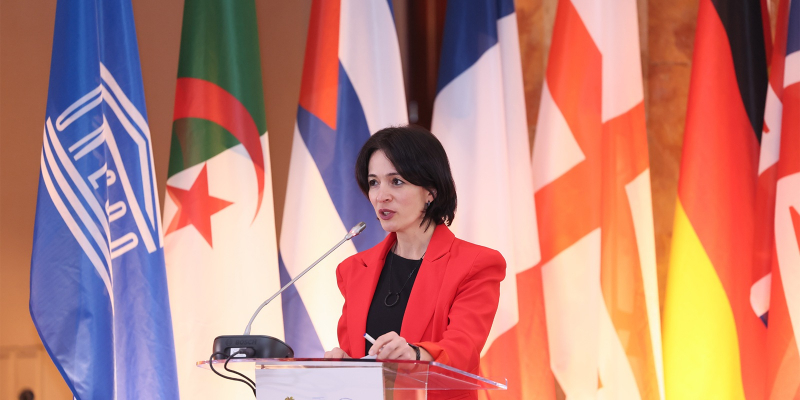 ՀՀ ԿԳՄՍ նախարար Ժաննա Անդրեասյանի ելույթը «Մշակութային խաչմերուկ» երևանյան միջազգային համաժողովում