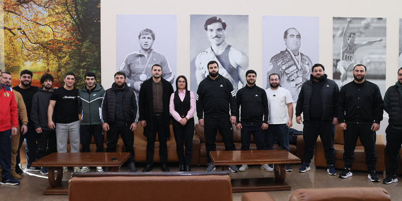 Նախարարի տեղակալ Հասմիկ Ավագյանը Ծաղկաձորում հանդիպել է ծանրամարտի տղամարդկանց հավաքականի մարզիկներին