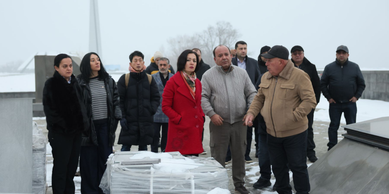 Ժաննա Անդրեասյանը հերթական այցն է կատարել Հայոց ցեղասպանության հուշահամալիր