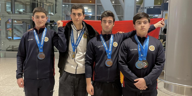 Մեկական ոսկե, արծաթե և բրոնզե մեդալներ՝ հրաձգության Եվրոպայի Մ16 և Մ18 տարեկանների Եվրոպայի առաջնությունում