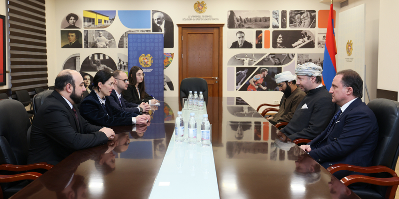 Քննարկվել են Երևանում Օմանի ազգային թանգարանի հետ համագործակցության զարգացման հարցերը