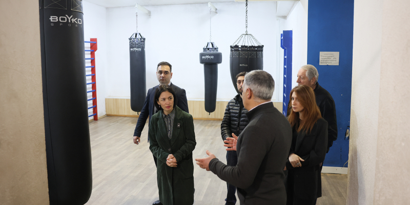 Ժաննա Անդրեասյանն այցելել է Երևանի մի շարք մարզադպրոցներ