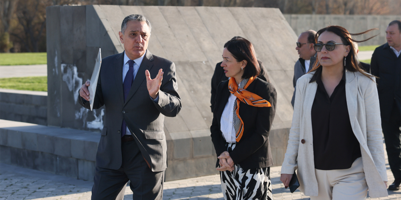 Նախարարի հերթական աշխատանքային այցը՝ Հայոց ցեղասպանության հուշահամալիր