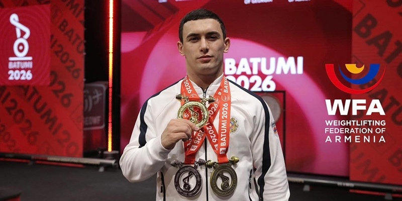 Ծանրորդ Գոռ Սահակյանը՝ Եվրոպայի առաջնության կրկնակի արծաթե մեդալակիր