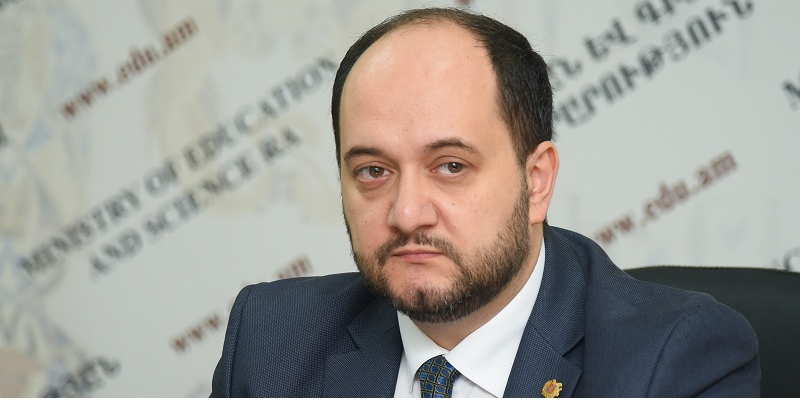 Arayik Harutyunyan was assigned the Minister of Education, Science, Culture, and Sport of the RA