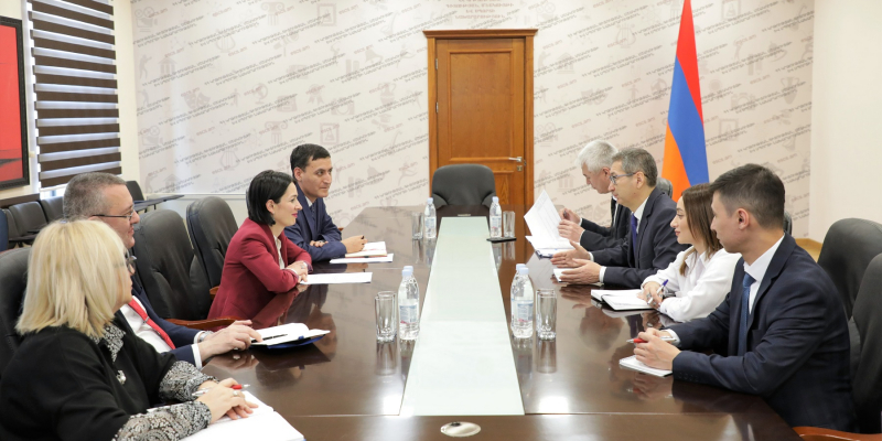 Zhanna Andreasyan receives Ambassador of Kazakhstan to Armenia Bolat Imanbayev