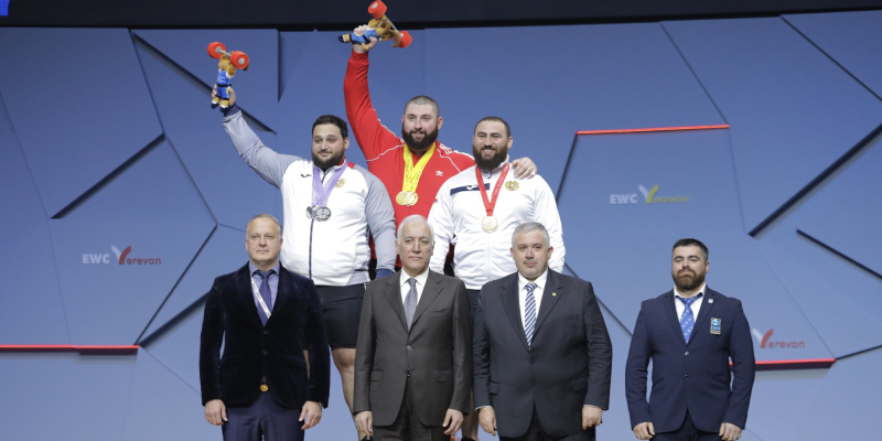 Varazdat Lalayan is a two-time vice-champion of Europe in weightlifting, Simon Martirosyan is a bronze medalist