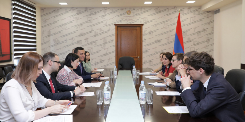 ESCS Minister receives the Ambassador of France to Armenia