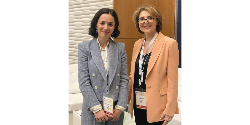 Жанна Андреасян встретилась с председателем Постоянной комиссии парламента Грузии по культуре Элисо Болквадзе 